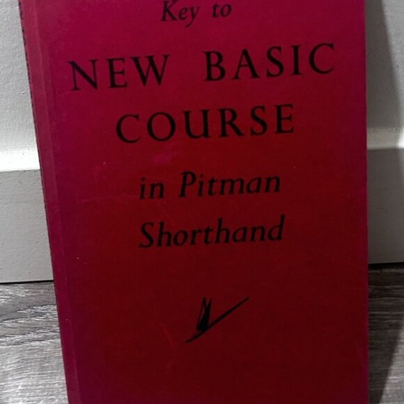 Key To New Basic Course in Pitman Shorthand Book by Isaac Pitman Hardcover - Picture 1 of 6